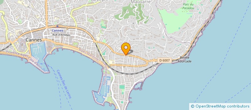 localisation de l'entreprise VEGEGA à CANNES