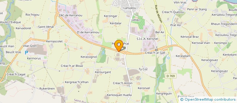 localisation de l'entreprise VEGENOV-BBV à SAINT-POL-DE-LEON