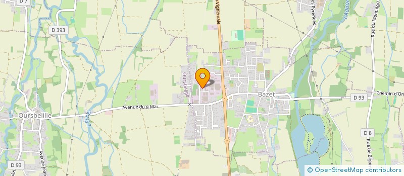 localisation de l'entreprise VEGEPLAST  BAZET