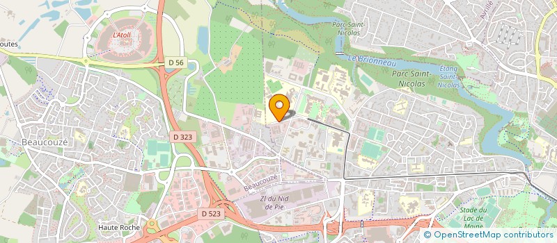 localisation de l'entreprise VEGEPOLYS INNOVATION à ANGERS