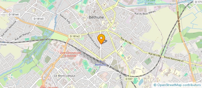 localisation de l'entreprise VEGETAL ET ART à BETHUNE