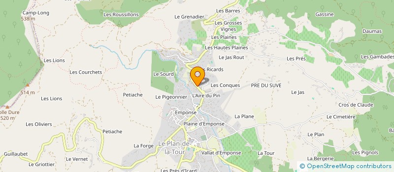 localisation de l'entreprise VEGETAL PASSION  LE PLAN-DE-LA-TOUR