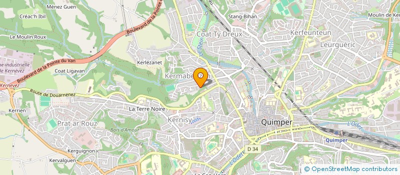 localisation de l'entreprise VEGETALIS CONSEIL à QUIMPER