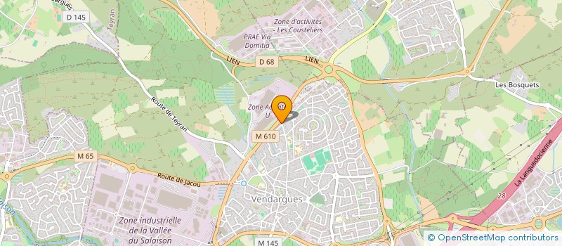 localisation de l'entreprise VEGETALPRO à VENDARGUES