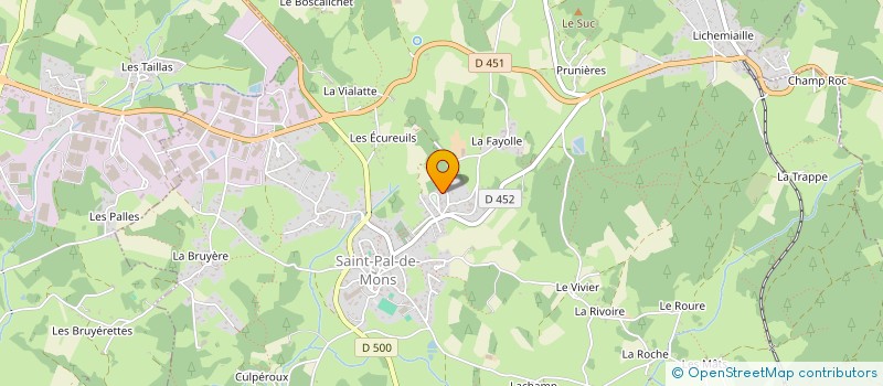 localisation de l'entreprise VEGETEAM à SAINT-PAL-DE-MONS