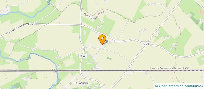 localisation de l'entreprise VEGRE ET CHAMPAGNE AU FIL DU TEMPS  FONTENAY SUR VEGRE