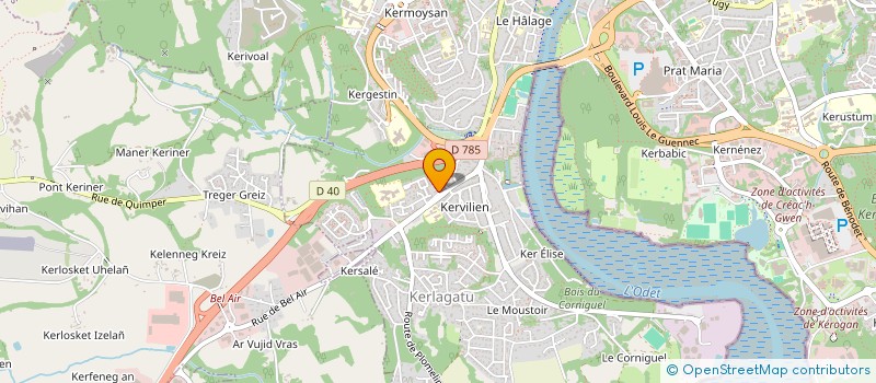 localisation de l'entreprise VEGUIBO à QUIMPER