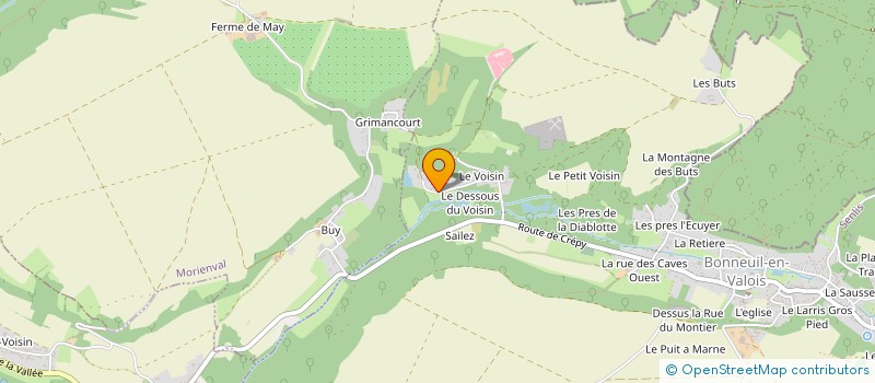 localisation de l'entreprise VEHICULE PROPRE SANS EAU (V.P.S.E)  BONNEUIL-EN-VALOIS