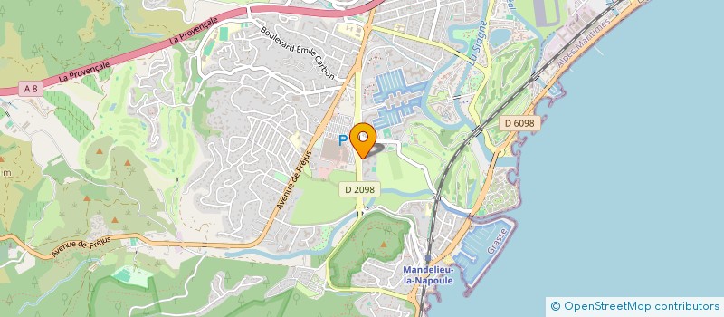 localisation de l'entreprise VEHICULES  MANDELIEU-LA-NAPOULE