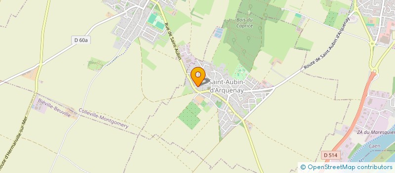 localisation de l'entreprise VEHICULES BATAILLE DE NORMANDIE (V.B.N)  SAINT-AUBIN-D'ARQUENAY