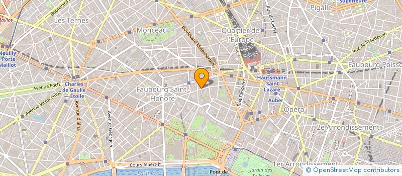 localisation de l'entreprise VEHICULES BLANCS AVEC CHAUFFEURS à PARIS