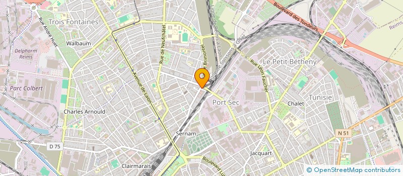 localisation de l'entreprise VEHICULES ELECTRIQUES DIFFUSION à REIMS
