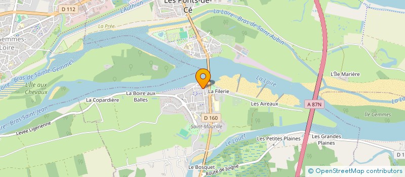 localisation de l'entreprise VEHIPRO à LES PONTS-DE-CE