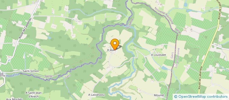 localisation de l'entreprise VEIGA à CASTELNAU D'AUZAN LABARRERE