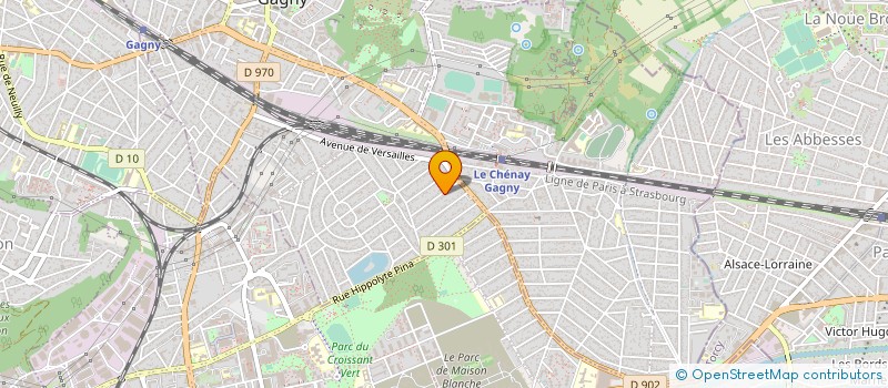 localisation de l'entreprise VEIGA AMENAGEMENTS à GAGNY