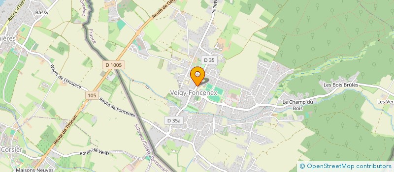 localisation de l'entreprise VEIGIMMO  VEIGY-FONCENEX