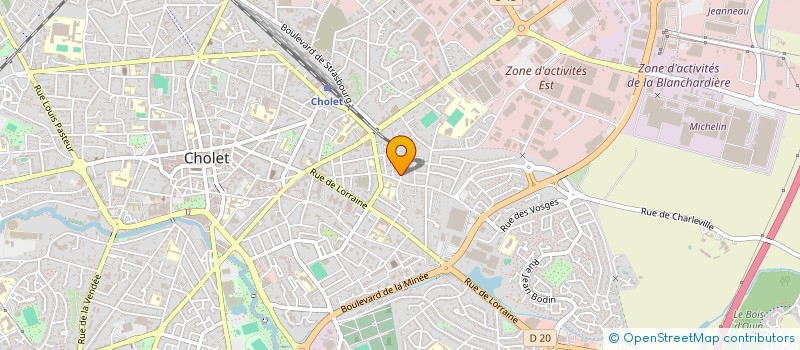localisation de l'entreprise VEIGNEAU COURRIERS à CHOLET