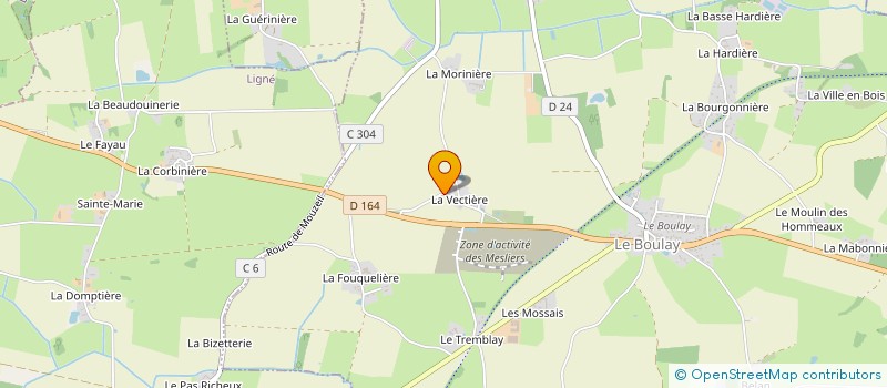 localisation de l'entreprise VEILLARD CEDRIC TP  MOUZEIL