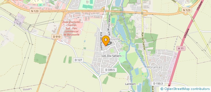 localisation de l'entreprise VEILLAT FORTINEAU à BARJOUVILLE