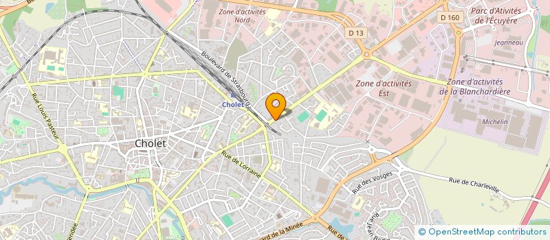 localisation de l'entreprise VEILLE-TELETRAVAIL à CHOLET