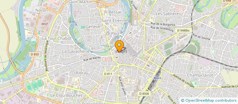 localisation de l'entreprise VEILLON  NIORT