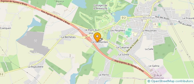 localisation de l'entreprise VEILLOT-NEBOT  MISSILLAC