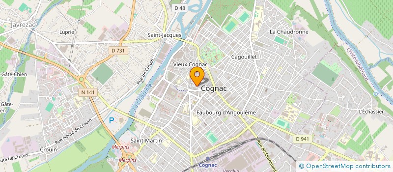 localisation de l'entreprise VEINARD à COGNAC