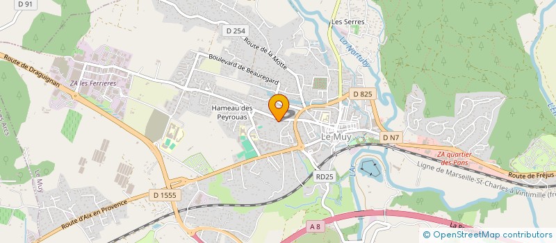 localisation de l'entreprise VEINTEVAROS  LE MUY