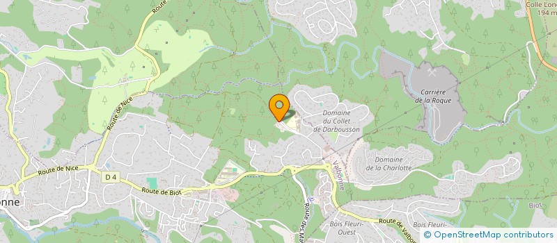 localisation de l'entreprise VEITREM  VALBONNE