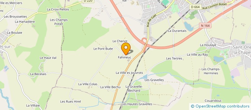 localisation de l'entreprise VEJ  SAINT-MEEN-LE-GRAND