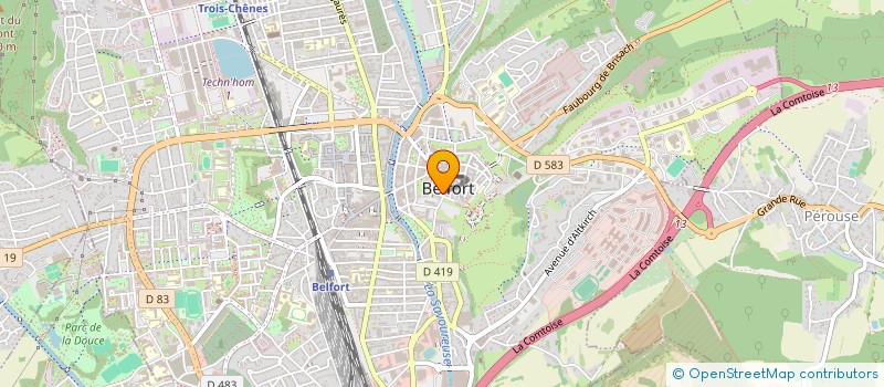 localisation de l'entreprise VEJUX - PAULIN à BELFORT