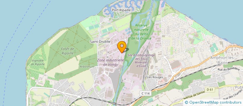 localisation de l'entreprise VEKA à THONON-LES-BAINS