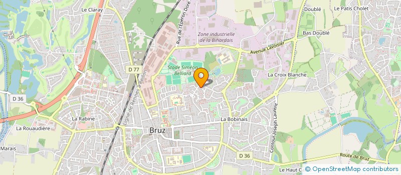 localisation de l'entreprise VEKNACH GROUPE  BRUZ