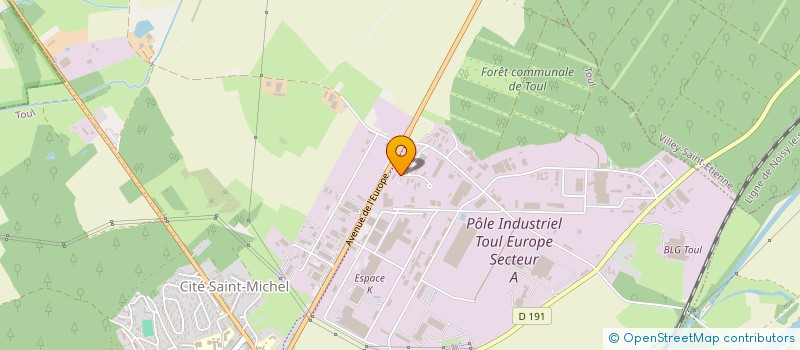 localisation de l'entreprise VELAINE 1  TOUL