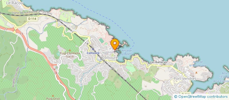 localisation de l'entreprise VELAMAR  COLLIOURE