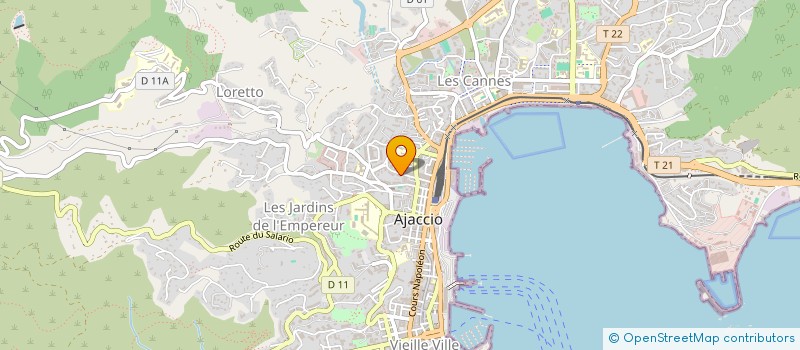 localisation de l'entreprise VELASQUEZ CONSTRUCTION LES COMPAGNONS D'O  AJACCIO