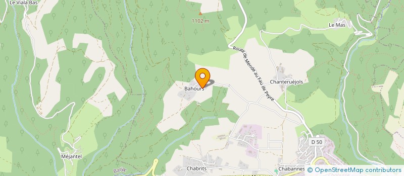 localisation de l'entreprise VELAY BAHOURS AER  MENDE