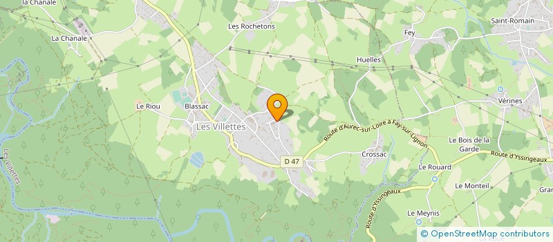 localisation de l'entreprise VELAY CAPITON SA  LES VILLETTES