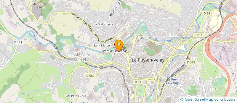 localisation de l'entreprise VELAY GYM à LE PUY-EN-VELAY