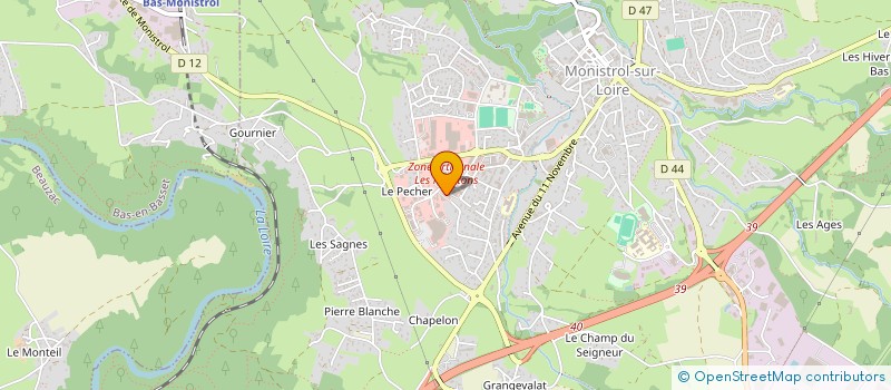 localisation de l'entreprise VELAY NATURE  MONISTROL-SUR-LOIRE