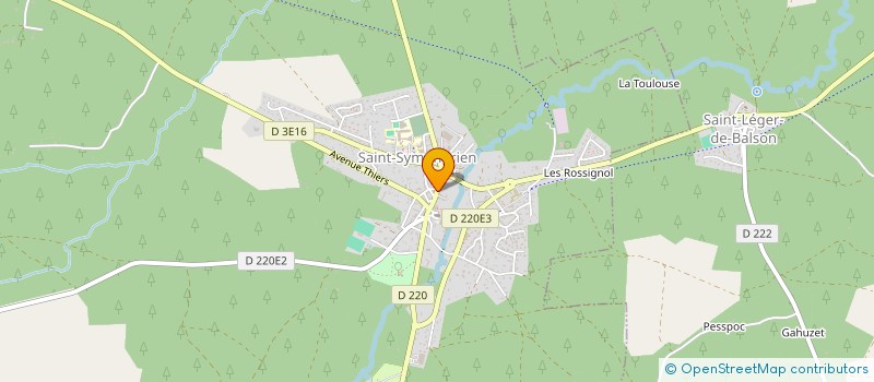 localisation de l'entreprise VELBECIA à SAINT-SYMPHORIEN