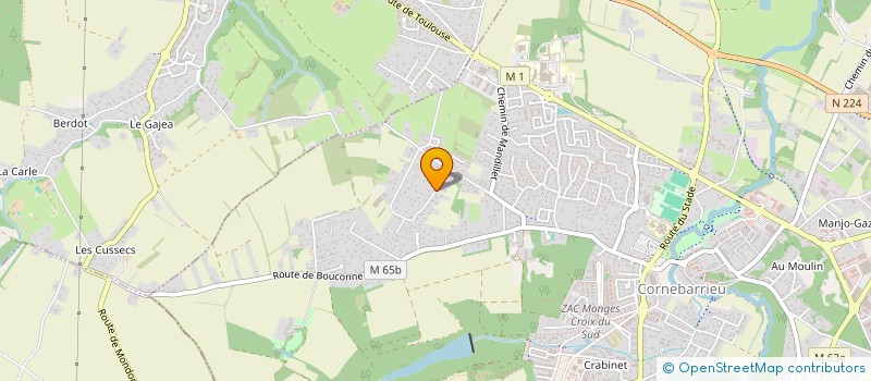 localisation de l'entreprise VELCIUS  CORNEBARRIEU