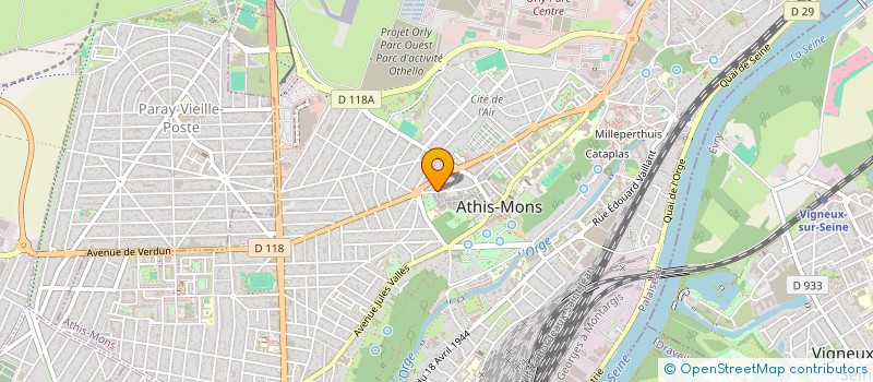 localisation de l'entreprise VELCORE  ATHIS-MONS