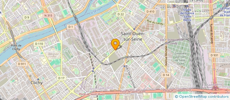 localisation de l'entreprise VELDEA à SAINT-OUEN-SUR-SEINE
