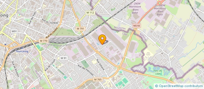 localisation de l'entreprise VELEC TEAM  WATTRELOS