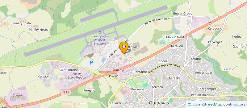 localisation de l'entreprise VELGA à GUIPAVAS