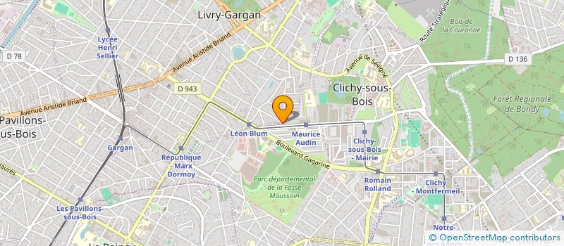 localisation de l'entreprise VELI ETANCHE à CLICHY-SOUS-BOIS