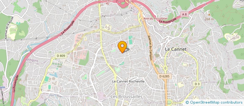 localisation de l'entreprise VELI06 à LE CANNET