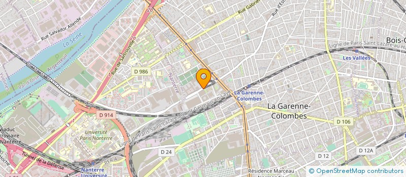 localisation de l'entreprise VELIACOM INVEST à COLOMBES