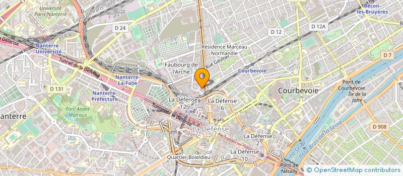localisation de l'entreprise VELIDIS à COURBEVOIE